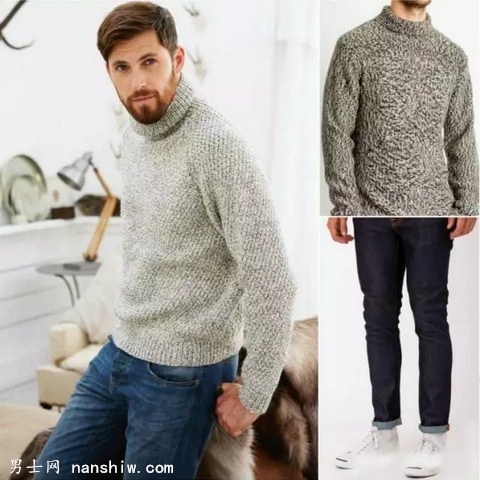 高领毛衣秋冬必备,时髦的穿搭法则